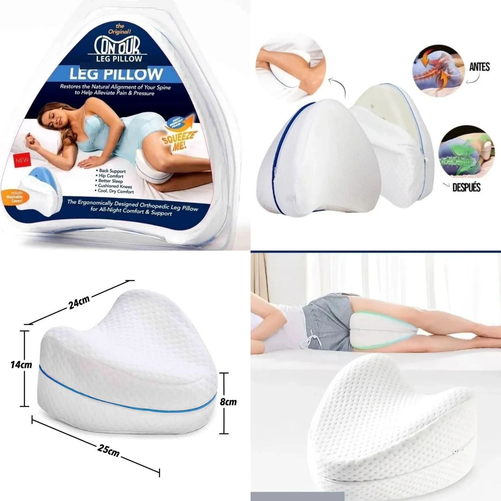 Almohada Ortopedica para Piernas ErgoFlex™️