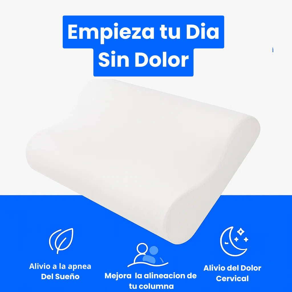 2X1 OrthoSleep™- Almohada Ortopédica de Soporte Ergonómico y Alivio Cervical