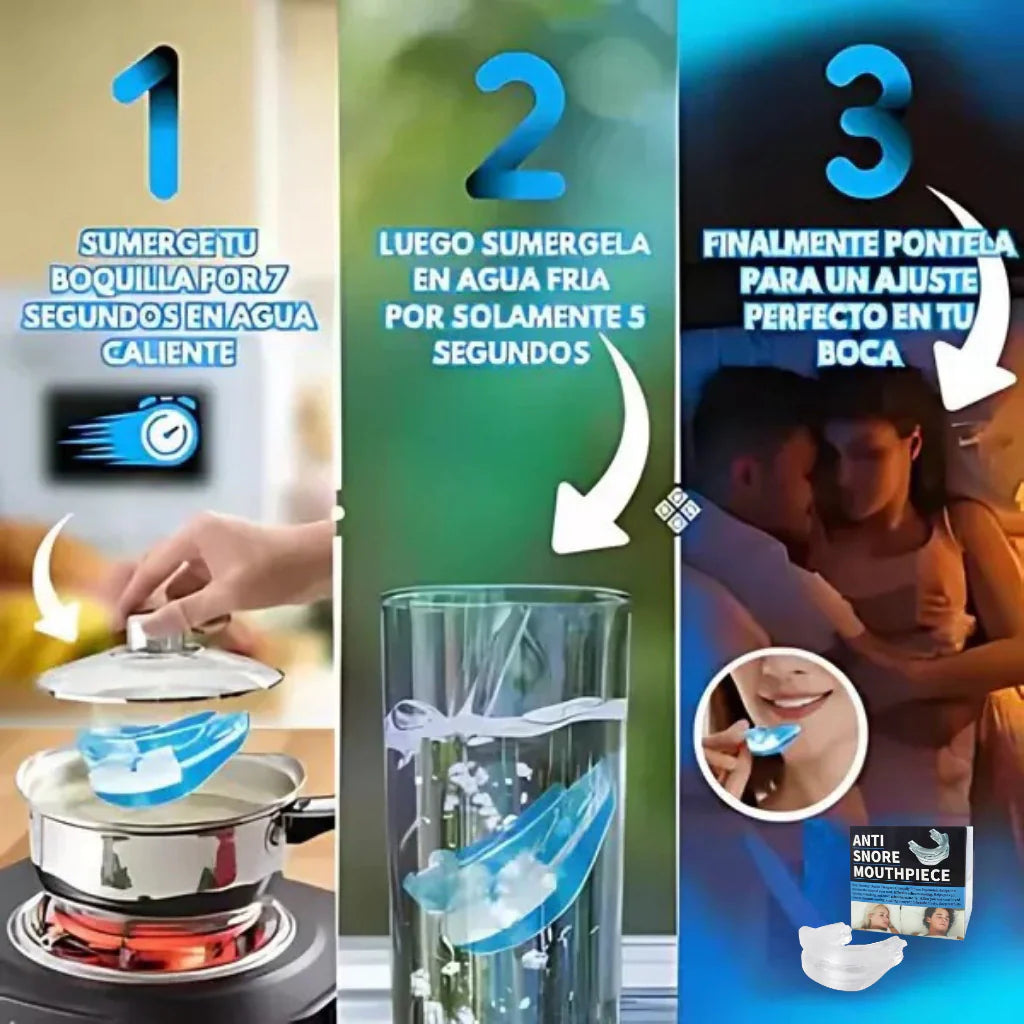 2x1  Airbite Pro Dispositivo Bucal Anti-Ronquidos Apnea y Bruxismo